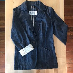 Trina Turk denim chambray blazer